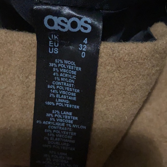 ASOS Camel Wool Blazer Jacket - Picture 13 of 13